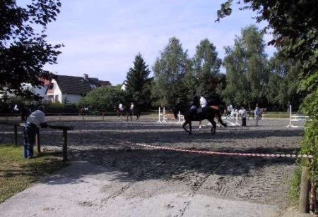 Abreiteplätze Dressur (25 x 50 m) und Springen (40 x 50 m)