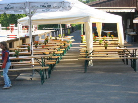 Bewirtungsbereich am Turnier